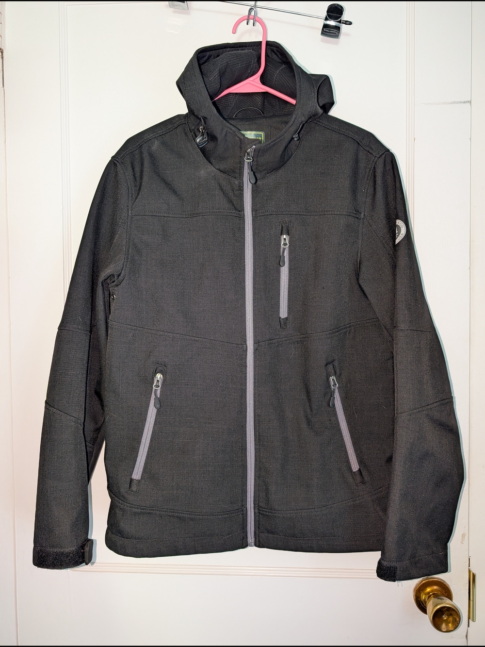 G.H. Bass & Co. Black Hooded Lightweight Jacket